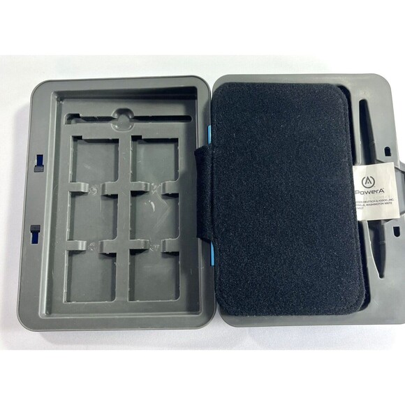 Power A Nintendo DS Blue and White Hard Shell Storage Console and Game Case - Picture 6 of 11